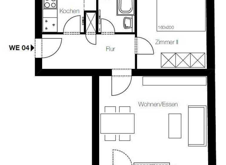 Wohnung zum Kauf provisionsfrei 207.000 € 2 Zimmer 44,3 m²<br/>Wohnfläche 2.<br/>Geschoss Aachener Straße 35 Wilmersdorf Berlin 10713