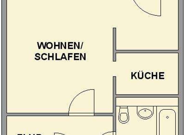 Studio zur Miete 215 € 1 Zimmer 34,3 m² 2. Geschoss Max-Opitz-Str. 2 Hutholz Chemnitz 09123