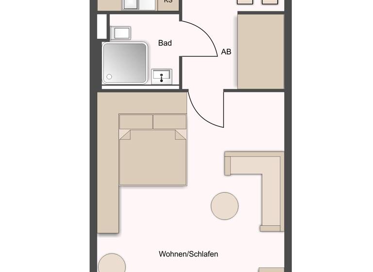 Wohnung zum Kauf 137.000 € 1 Zimmer 50 m²<br/>Wohnfläche 5.<br/>Geschoss Reudnitz-Thonberg Leipzig 04317