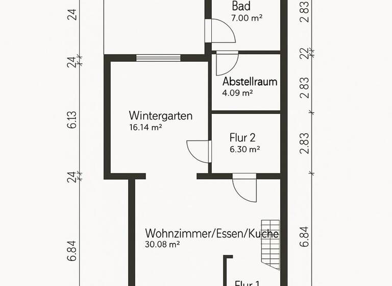 Doppelhaushälfte zum Kauf 155.000 € 3 Zimmer 95,3 m² 368,3 m² Grundstück frei ab sofort Brake 26919