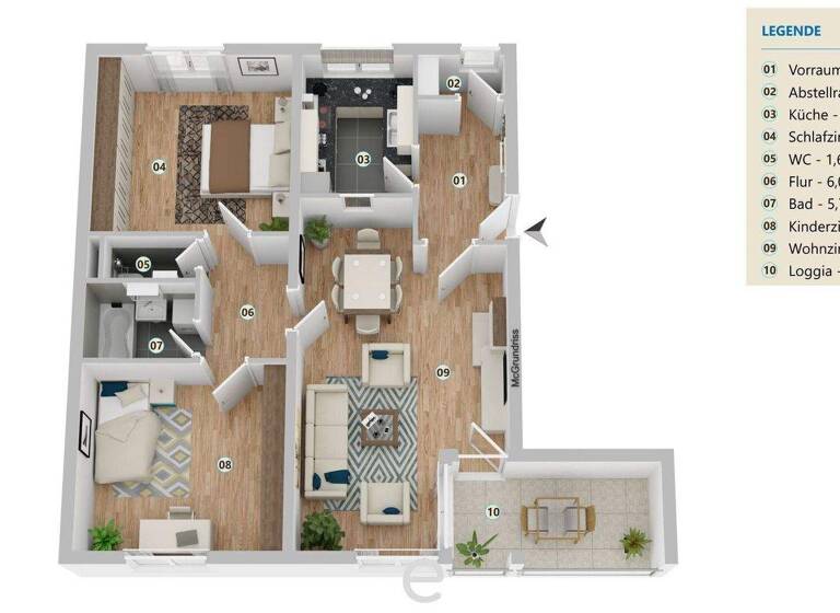 Wohnung zum Kauf 217.900 € 3 Zimmer 79,2 m² Gunskirchen 4623