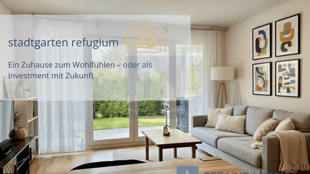 Wohnen in Bestlage: 2-Zimmer-Wohnung mit Garten, Terrasse und Tiefgarage