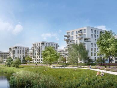 Penthouse zur Miete - Erstbezug 2.537 € 3 Zimmer 90,8 m² 5. Geschoss frei ab 01.09.2025 Am Albertussee 43 Heerdt Düsseldorf 40549