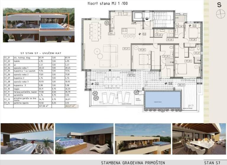Wohnung zum Kauf 4 Zimmer 205 m² 3. Geschoss Primosten Primosten