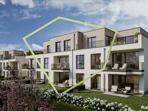 Terrassenwohnung zum Kauf - Erstbezug provisionsfrei 469.000 € 3 Zimmer 76 m² 1. Geschoss Auf der Fuchshöhl 1 Mittelheim Oestrich-Winkel 65375