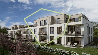 Terrassenwohnung zum Kauf - Neubau provisionsfrei 469.000 € 3 Zimmer 76 m² 1. Geschoss Auf der Fuchshöhl 1 Mittelheim Oestrich-Winkel 65375