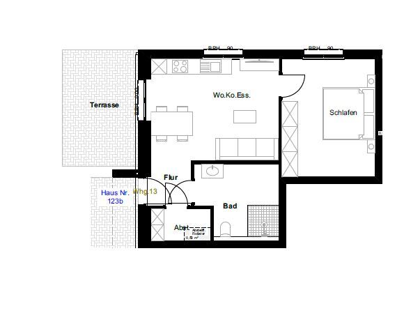 Wohnung zum Kauf 319.000 € 2 Zimmer 55,6 m²<br/>Wohnfläche EG<br/>Geschoss Wolbeck Münster 48167