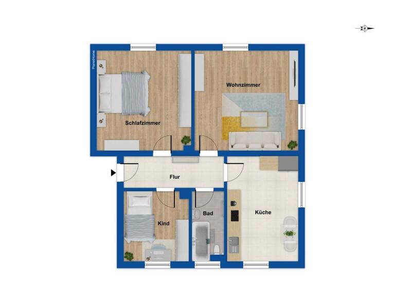 Wohnung zum Kauf 145.000 € 3 Zimmer 64,5 m² EG Straubing 94315