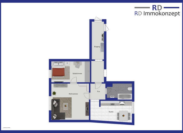 Wohnung zur Miete 420 € 2 Zimmer 56,3 m² 1. Geschoss Am Busbahnhof 13 Apolda 99510