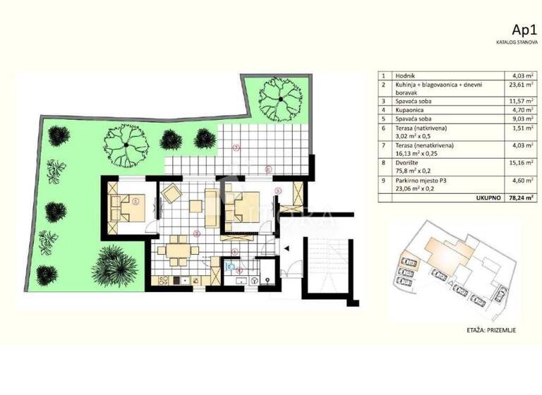 Wohnung zum Kauf 320.000 € 3 Zimmer 78 m² Murter Murter-Kornati