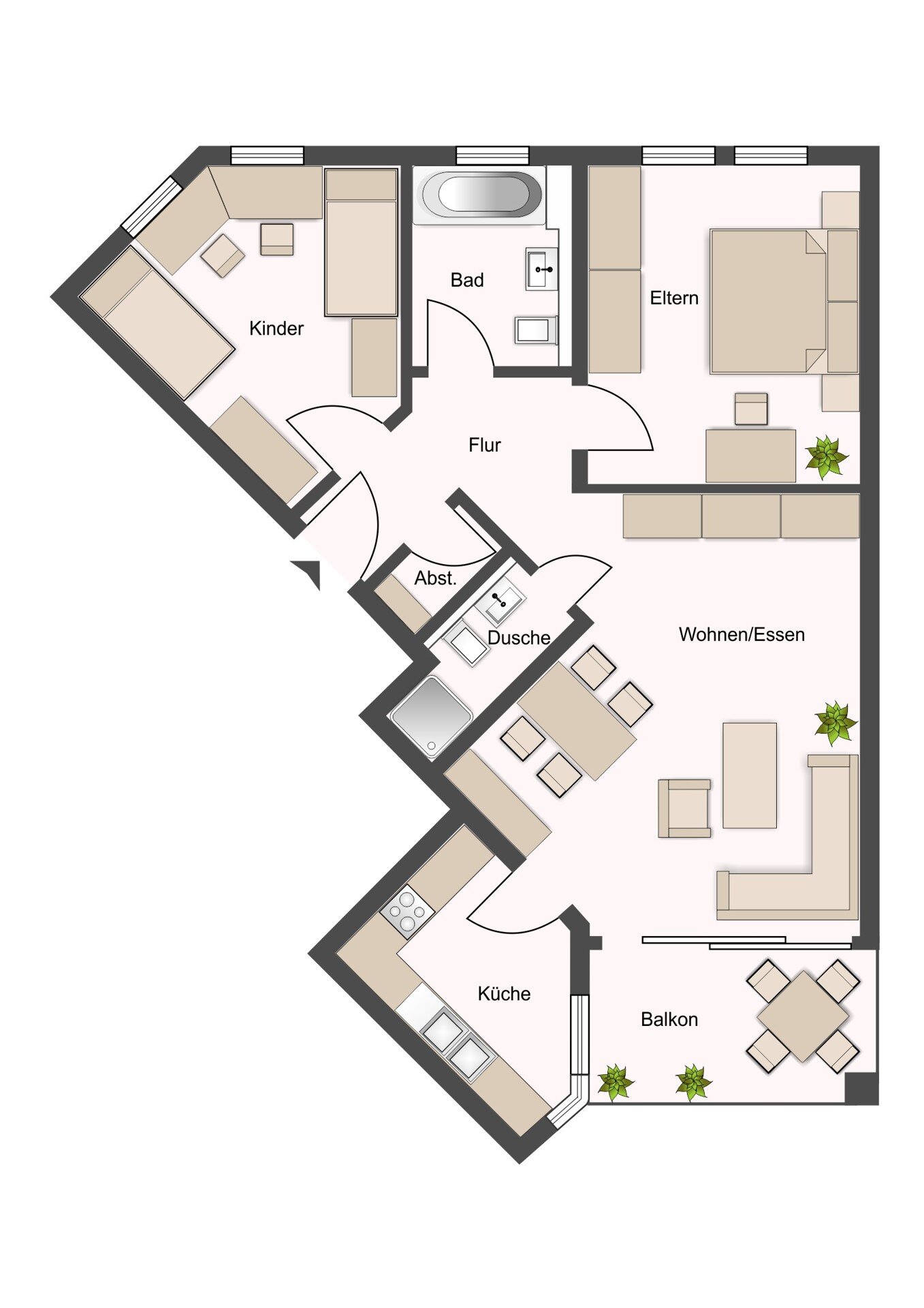 Wohnung zum Kauf 319.000 € 3 Zimmer 82,2 m²<br/>Wohnfläche Altstadt Bietigheim-Bissingen 74321