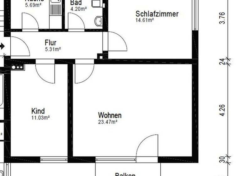 Wohnung zur Miete 650 € 3,5 Zimmer 68 m² 1. Geschoss Altschermbeck Schermbeck 46514