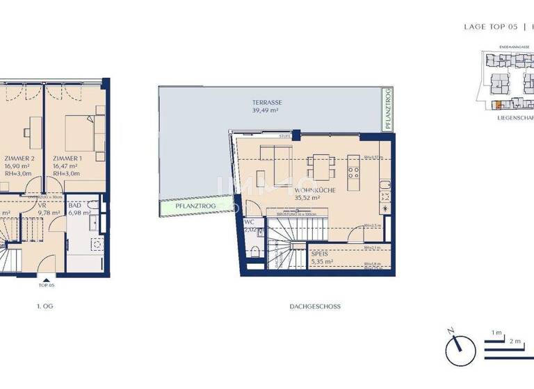 Maisonette zum Kauf provisionsfrei 699.000 € 3 Zimmer 99,4 m² 1. Geschoss Wien 1230