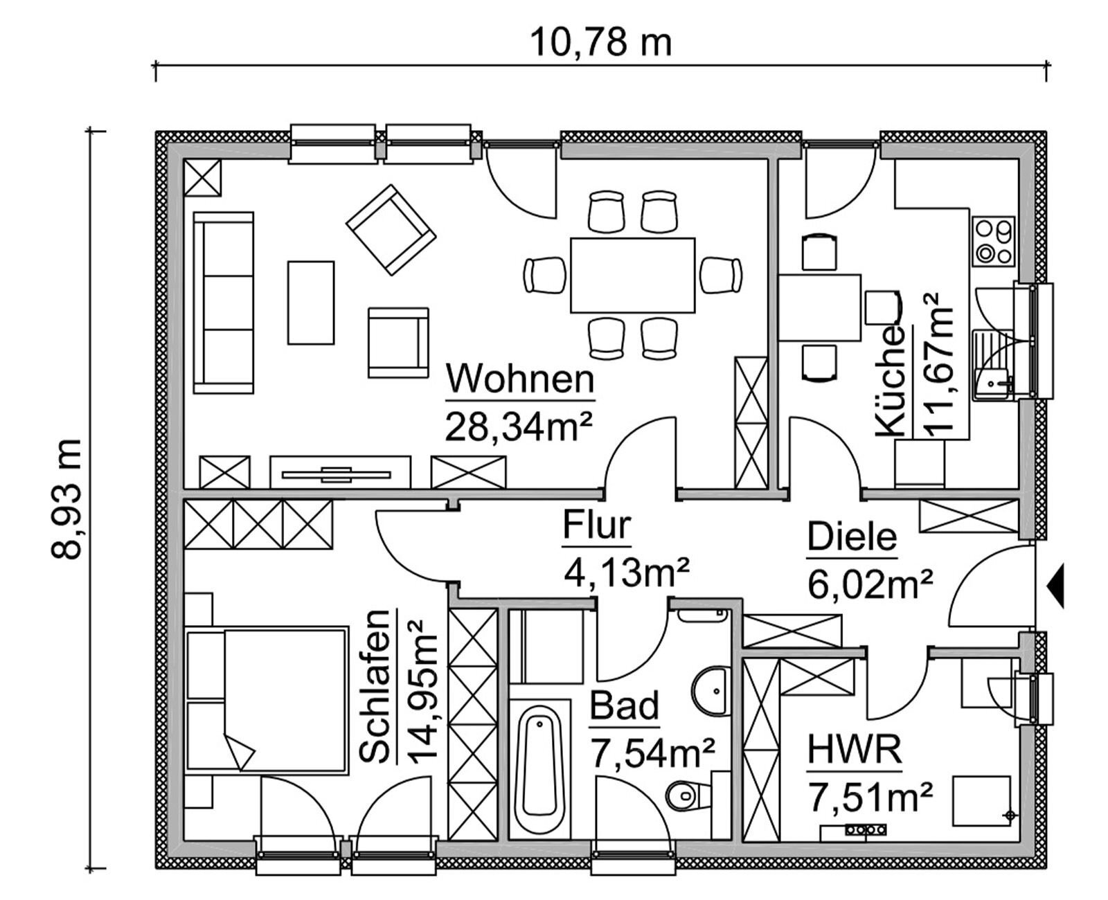 Bungalow zum Kauf provisionsfrei 186.000 € 2 Zimmer 83 m²<br/>Wohnfläche 674 m²<br/>Grundstück Seddin Seddiner See 14554