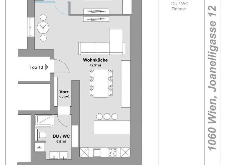 Wohnung zum Kauf 449.000 € 2 Zimmer 67,6 m² 2. Geschoss Wien 1060