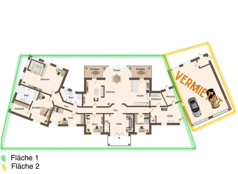 Bürofläche zur Miete 10 Zimmer 458 m² Bürofläche Hollage Wallenhorst / Hollage 49134