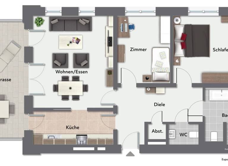 Terrassenwohnung zur Miete 1.417 € 3 Zimmer 93,7 m² EG frei ab 01.06.2026 Siek 22962