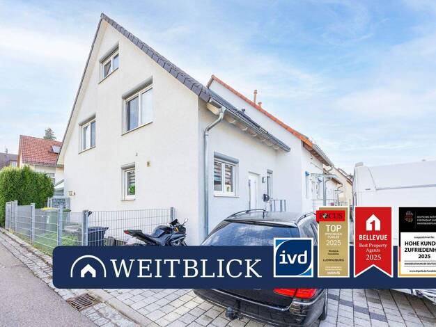 Doppelhaushälfte zum Kauf 549.000 € 4,5 Zimmer 95 m² 194 m² Grundstück Poppenweiler Ludwigsburg 71642