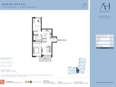 Wohnung zur Miete 687 € 3 Zimmer 68 m² 3 Geschosse frei ab sofort Gartenstraße 221 Innenstadt Tübingen 72074