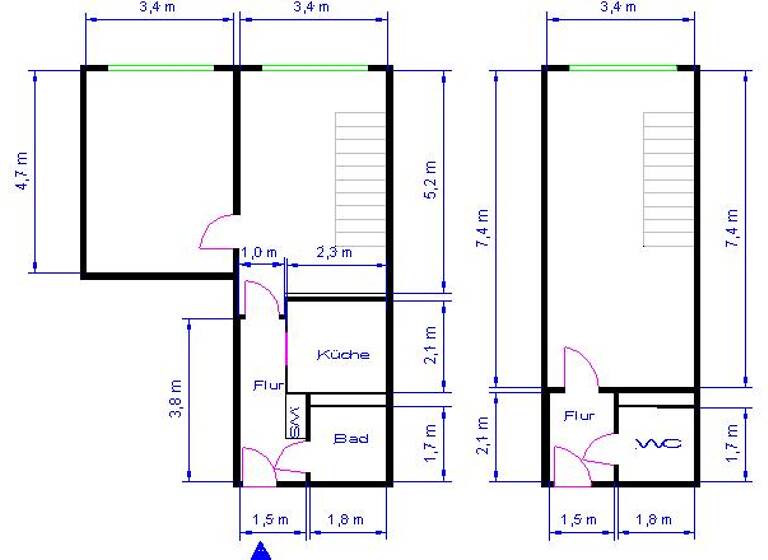 Wohnung zur Miete nur mit Wohnberechtigungsschein 364 € 3 Zimmer 77,5 m² 14. Geschoss Dr.-Grosz-Str. 4 Neustädter See Magdeburg 39126