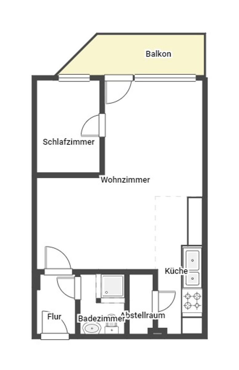 Wohnung zum Kauf 199.000 € 2 Zimmer 43,9 m²<br/>Wohnfläche 1.<br/>Geschoss Sahlenburg Cuxhaven 27476