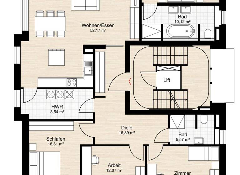 Wohnung zum Kauf - Erstbezug 1.100.000 € 5 Zimmer 159 m² 1. Geschoss Bergedorf Hamburg 21029