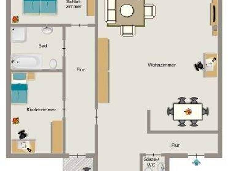 Wohnung zur Miete nur mit Wohnberechtigungsschein 440 € 3,5 Zimmer 79,8 m² 1. Geschoss Anne-Frank-Straße 71 Selm 59379
