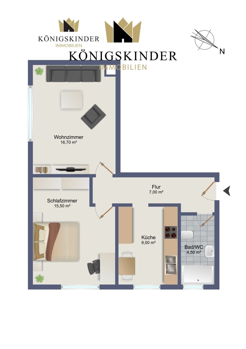 Wohnung zum Kauf 249.000 € 2 Zimmer 53 m²<br/>Wohnfläche Rot Stuttgart / Rot 70437