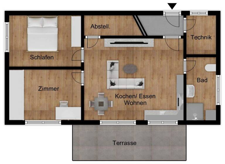 Wohnung zur Miete 750 € 3 Zimmer 64 m² EG frei ab 01.04.2026 Zirgesheim Donauwörth 86609