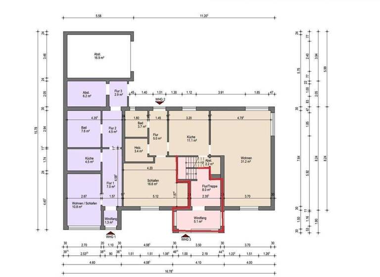 Wohnung zur Miete 1.500 € 4 Zimmer 119 m² Zarpen 23619