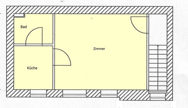 Wohnung zur Miete 243 € 1 Zimmer 28,6 m²<br/>Wohnfläche EG<br/>Geschoss 01.03.2025<br/>Verfügbarkeit Trauerberg 14 Neustadt Brandenburg an der Havel 14776