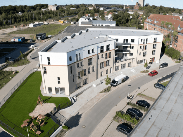 Wohnung zur Miete - Erstbezug 1.221 € 2 Zimmer 75,3 m² 2. Geschoss frei ab 01.01.2027 Hebbelstraße Bad Oldesloe 23843