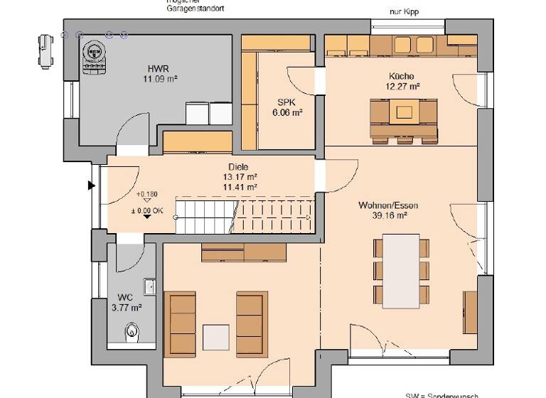 Einfamilienhaus zum Kauf provisionsfrei 566.896 € 5 Zimmer 162 m² 758 m² Grundstück Ohorn 01896