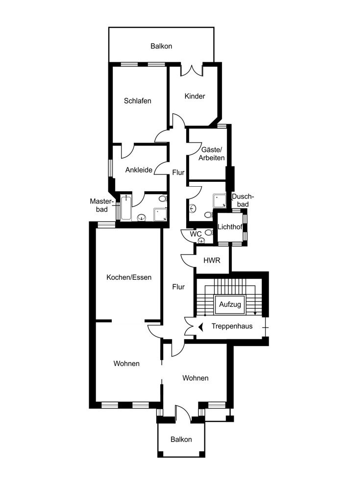 Wohnung zum Kauf 2.695.000 € 6 Zimmer 200 m²<br/>Wohnfläche 1.<br/>Geschoss Uhlenhorst Hamburg 22087