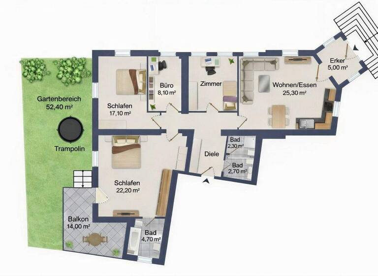 Wohnung zum Kauf 445.999 € 4,5 Zimmer 128,2 m² Friedrichstadt Dresden 01159