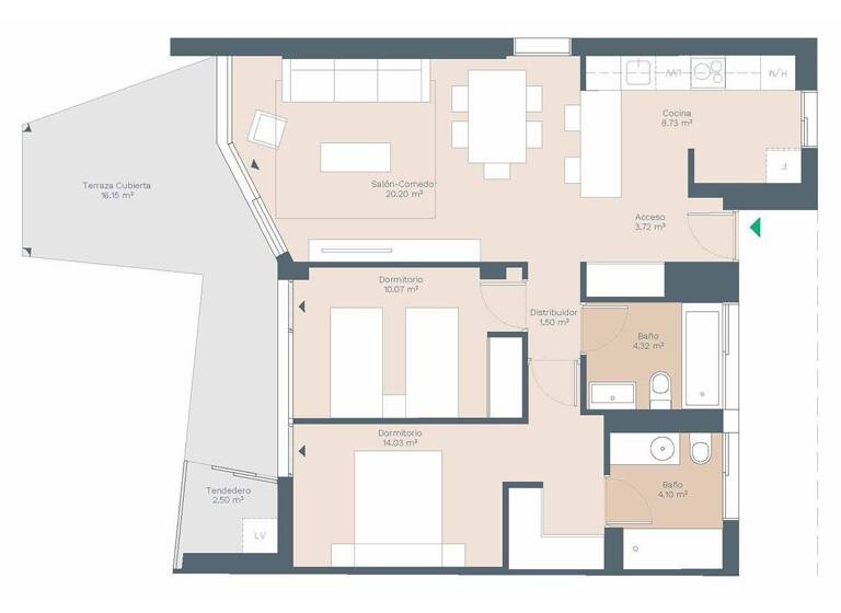 Wohnung zum Kauf - Erstbezug provisionsfrei 606.000 € 3 Zimmer 117 m² Palmanova 07181