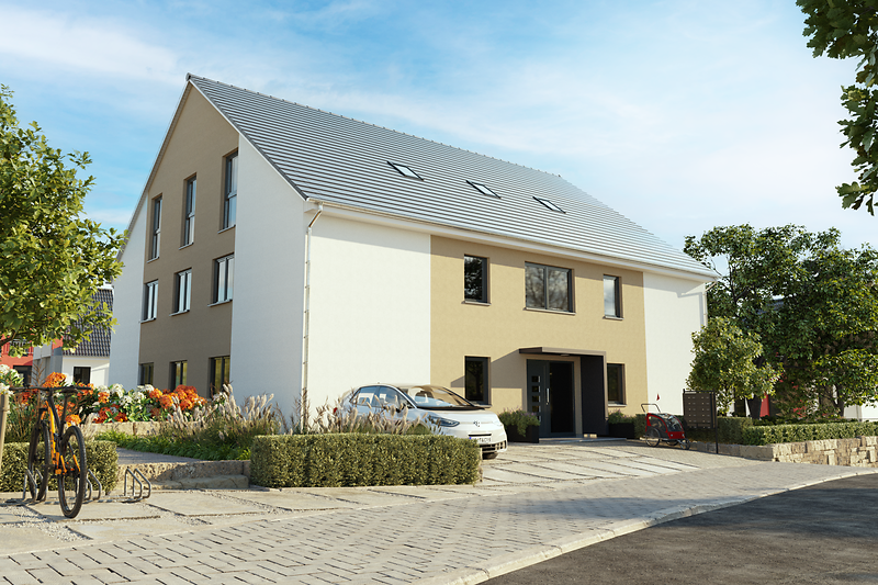 Immobilie in Hüfingen -  zeitloses TC QUATTRO Mehrfamilienhaus im attraktivem Neubaugebiet der Gemeinde Hüfingen - Bild 1