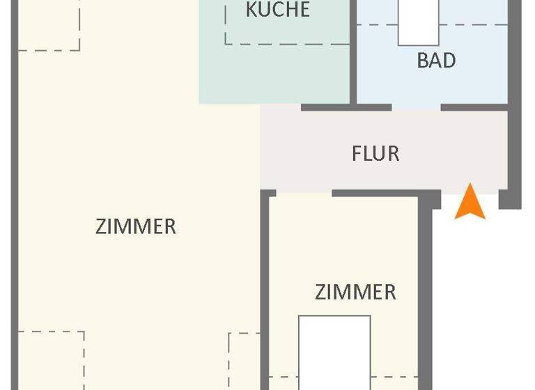 Wohnung zum Kauf provisionsfrei 205.000 € 1,5 Zimmer 45,6 m² 4. Geschoss Borgfelde Hamburg 20535