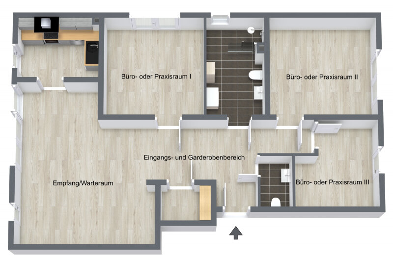 Bürofläche zur Miete 1.200 € 95 m²<br/>Bürofläche Bad Segeberg 23795