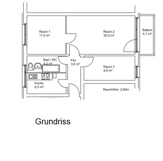 Wohnung zur Miete 365 € 3 Zimmer 58,8 m²<br/>Wohnfläche 4.<br/>Geschoss Macherstraße 108 Kamenz Kamenz 01917