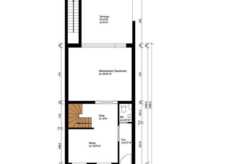 Reihenmittelhaus zum Kauf provisionsfrei 549.990 € 4 Zimmer 116 m² 224 m² Grundstück Bergstedt Hamburg 22359