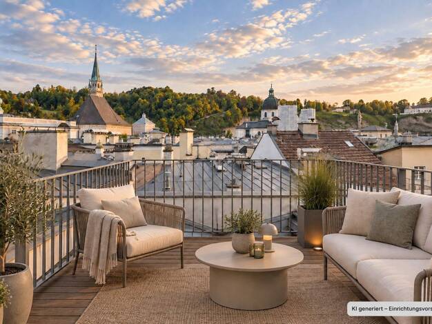 Wohnung zur Miete 1.980 € 2 Zimmer 100,9 m² 5. Geschoss frei ab 01.12.2026 Judengasse 12 Salzburg Salzburg 5020