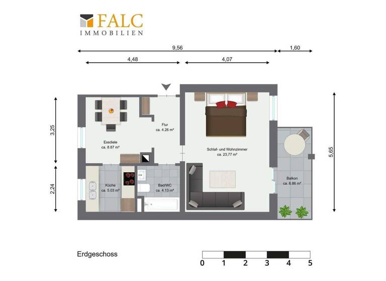 Wohnung zum Kauf 175.000 € 1,5 Zimmer 48 m² EG Heilbronn 74076