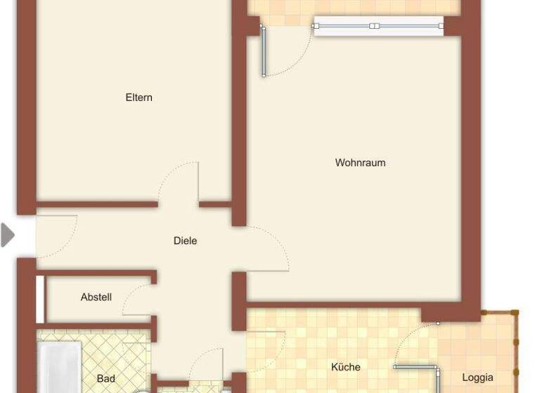Wohnung zur Miete 539 € 2 Zimmer 60 m² 7. Geschoss Classenweg 16 Güdderath Mönchengladbach 41199