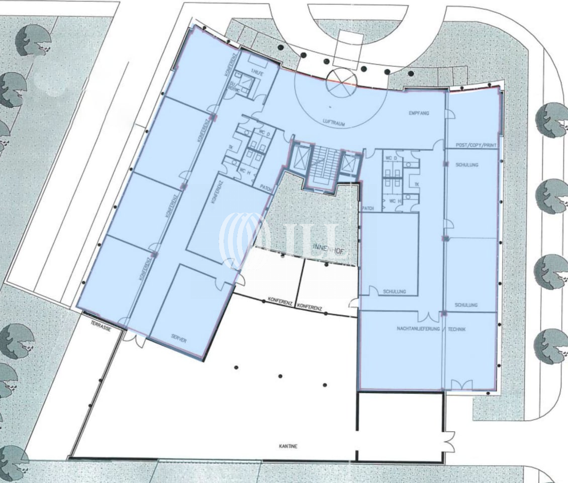 Bürofläche zur Miete provisionsfrei 13,50 € 3.472 m²<br/>Bürofläche ab 420 m²<br/>Teilbarkeit Ost Ratingen 40882