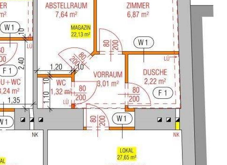 Wohnung zum Kauf 199.000 € 3 Zimmer 48,3 m² EG Wien 1020