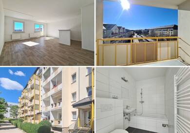 Wohnung zur Miete 370 € 3 Zimmer 69,2 m² 6. Geschoss Arthur-Schulz-Straße 45 Freiberg Freiberg 09599