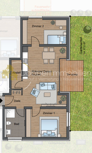 Wohnung zum Kauf provisionsfrei 330.500 € 3 Zimmer 76,8 m²<br/>Wohnfläche Bahnhofstraße 100-106 Gaildorf Gaildorf 74405