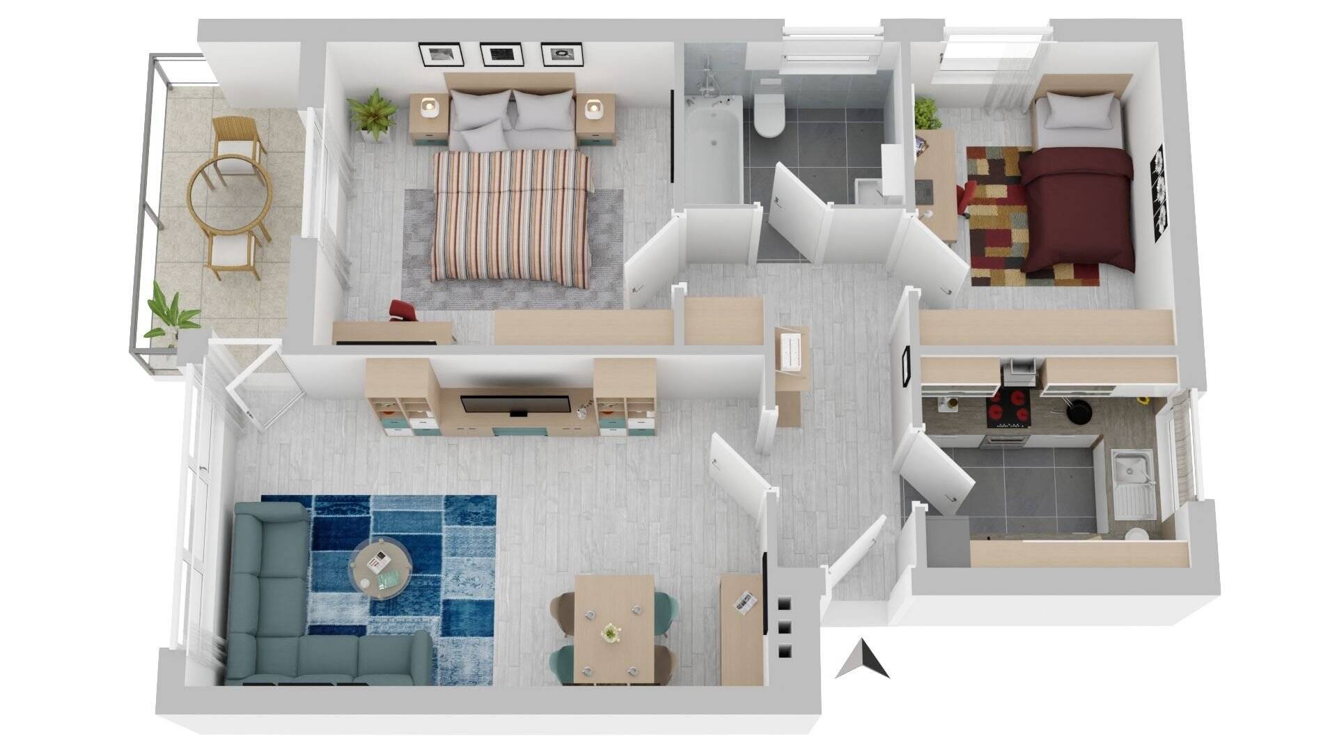 Wohnung zum Kauf 225.000 € 3 Zimmer 68 m²<br/>Wohnfläche 1.<br/>Geschoss Eichredder 4 b Oststeinbek Oststeinbek 22113