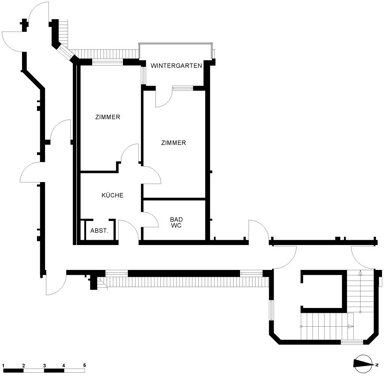 Wohnung zur Miete 480 € 2 Zimmer 55 m² 3. Geschoss frei ab 01.03.2025 Gneisenaustraße 12 Scharnhorststraße Oldenburg 26131